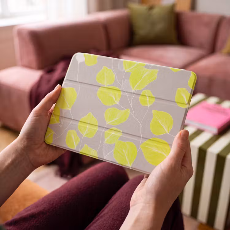 iPad hoes - Bladeren - Neon - Geel - Lijnen — 4