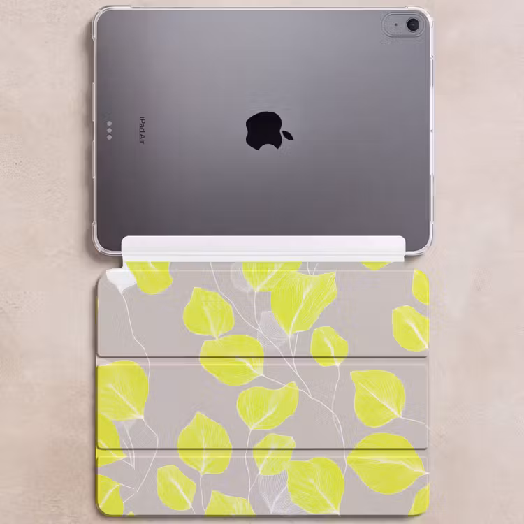 iPad hoes - Bladeren - Neon - Geel - Lijnen — 6