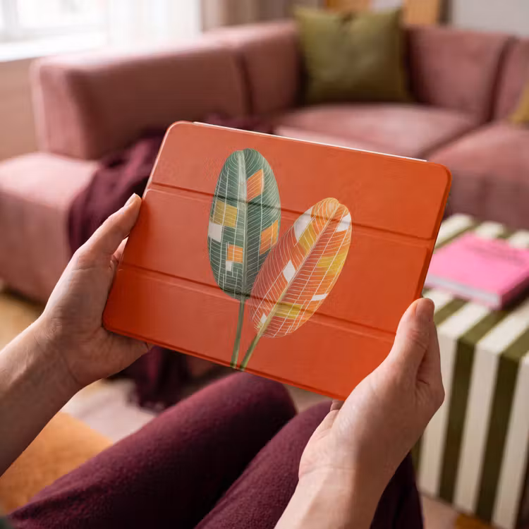 iPad hoes - Bladeren - Ovaal - Mozaïek - Patroon — 4