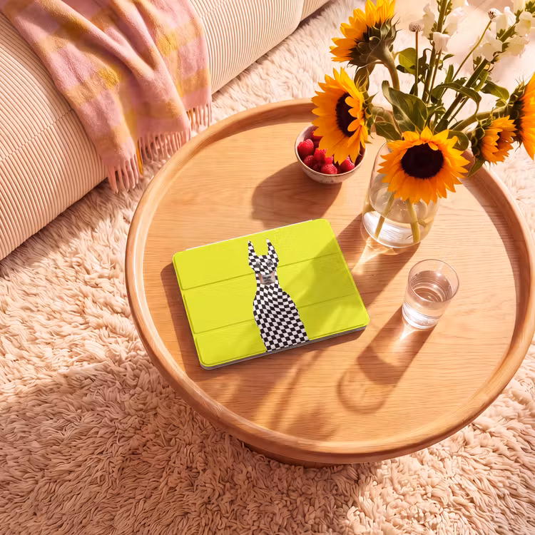 iPad hoes - Dobermann - Geblokt - Geel — 2