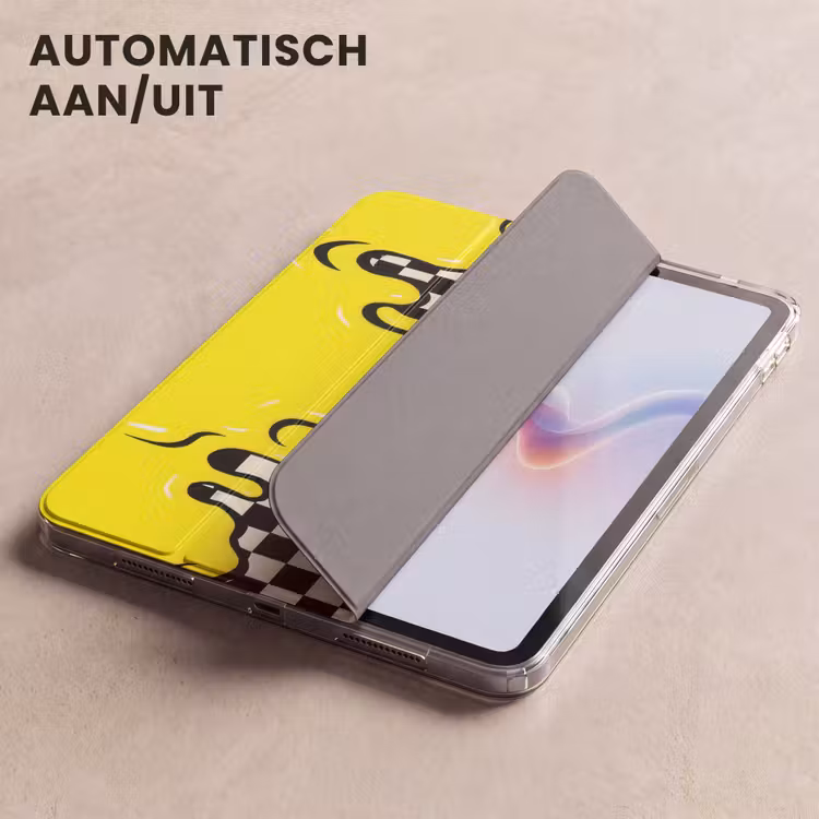 iPad hoes - Geblokt - Grafisch - Vloeistof - Geel — 5