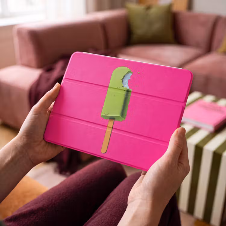 iPad hoes - Ijsje - Stokje - Minimalistisch - Groen — 4