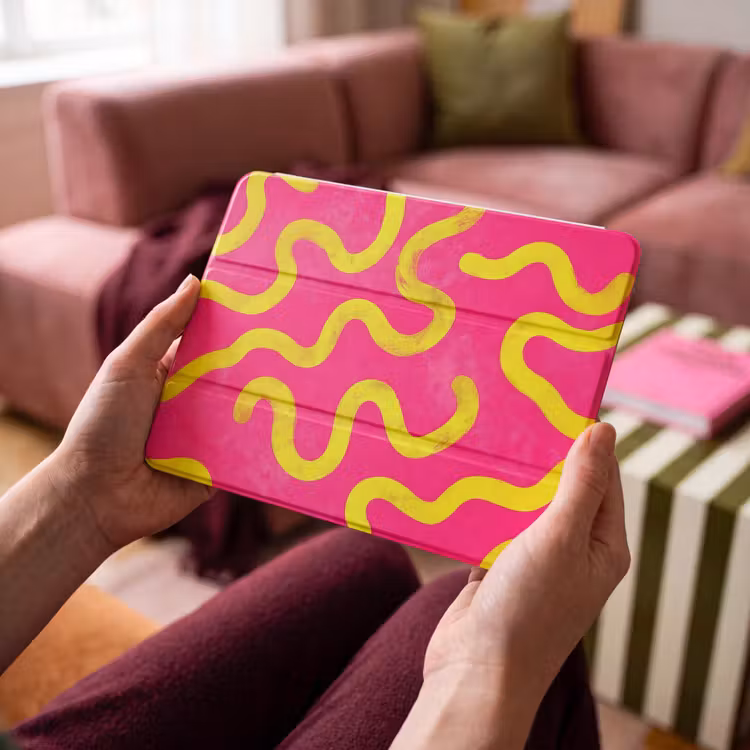 iPad hoes - Lijn - Geel - Abstract — 4