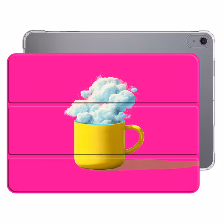 iPad hoes - Mok - Wolken - Roze - Minimalitisch — 1