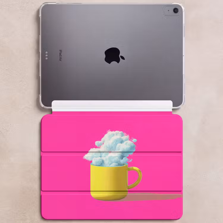 iPad hoes - Mok - Wolken - Roze - Minimalitisch — 6