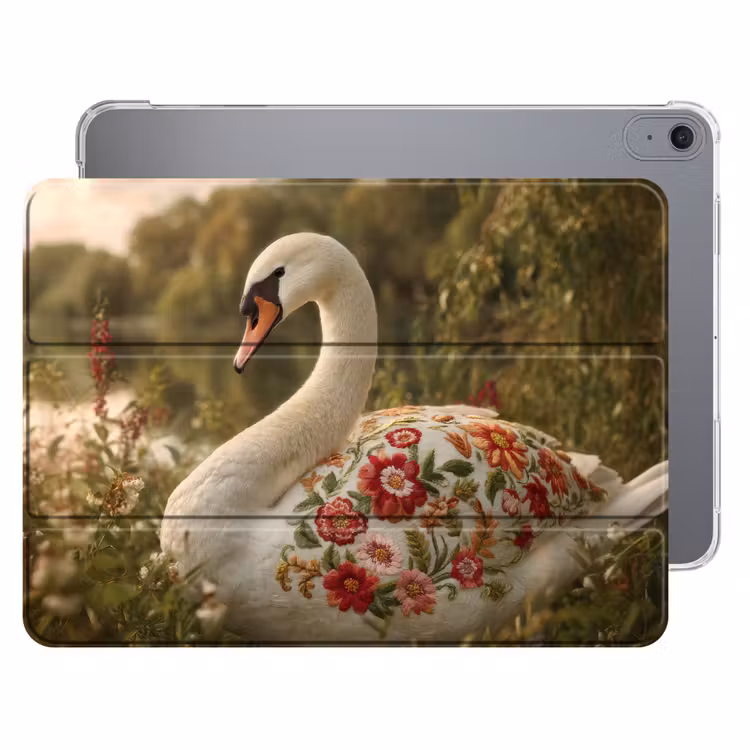 iPad hoes - Zwaan - Bloemen - Natuur — 1