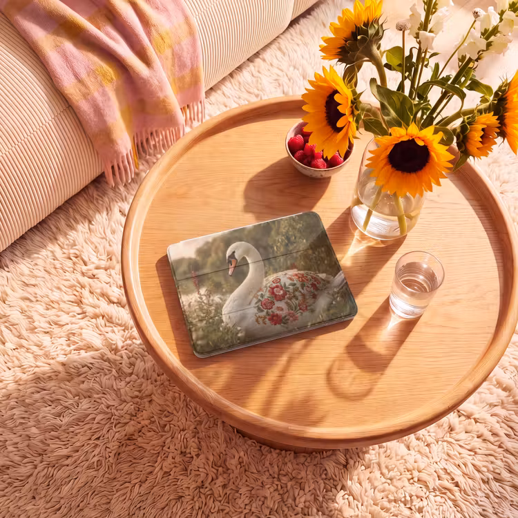 iPad hoes - Zwaan - Bloemen - Natuur — 2