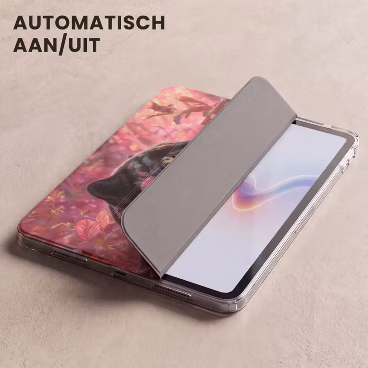 iPad hoes - Luipaard - Bloemen - Roze — 5