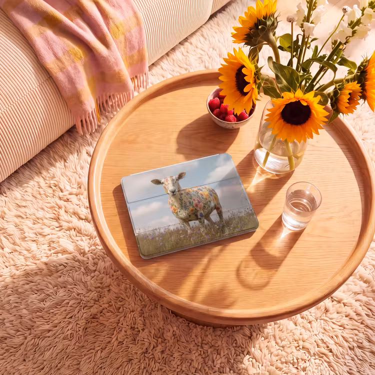 iPad hoes - Schaap - Bloemen - Weide — 2