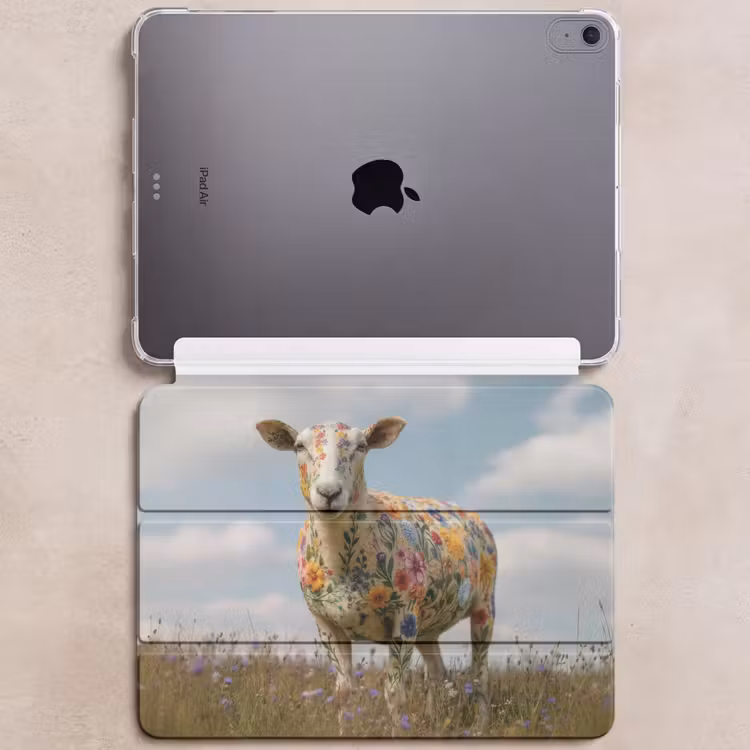 iPad hoes - Schaap - Bloemen - Weide — 6