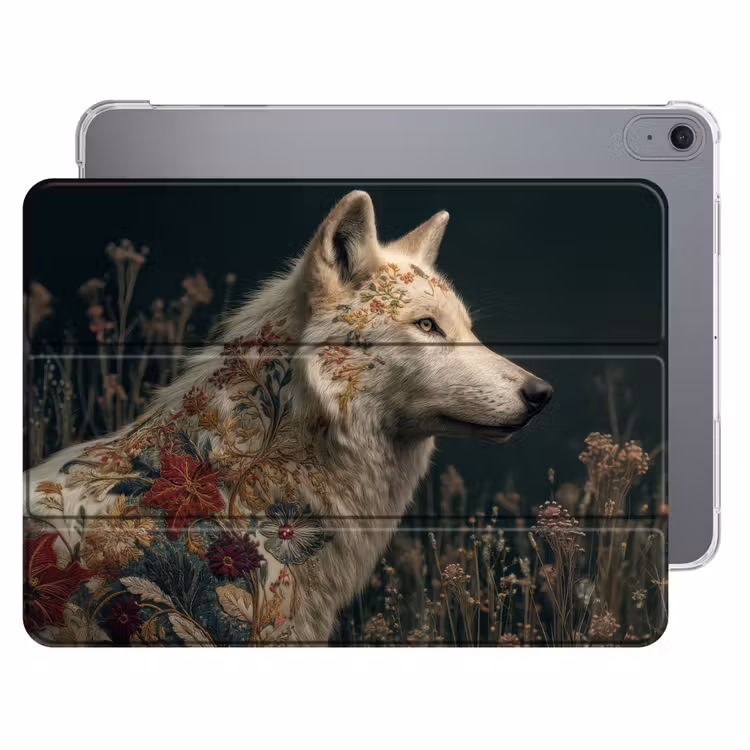 iPad hoes - Wolf - Bloemen - Natuur — 1