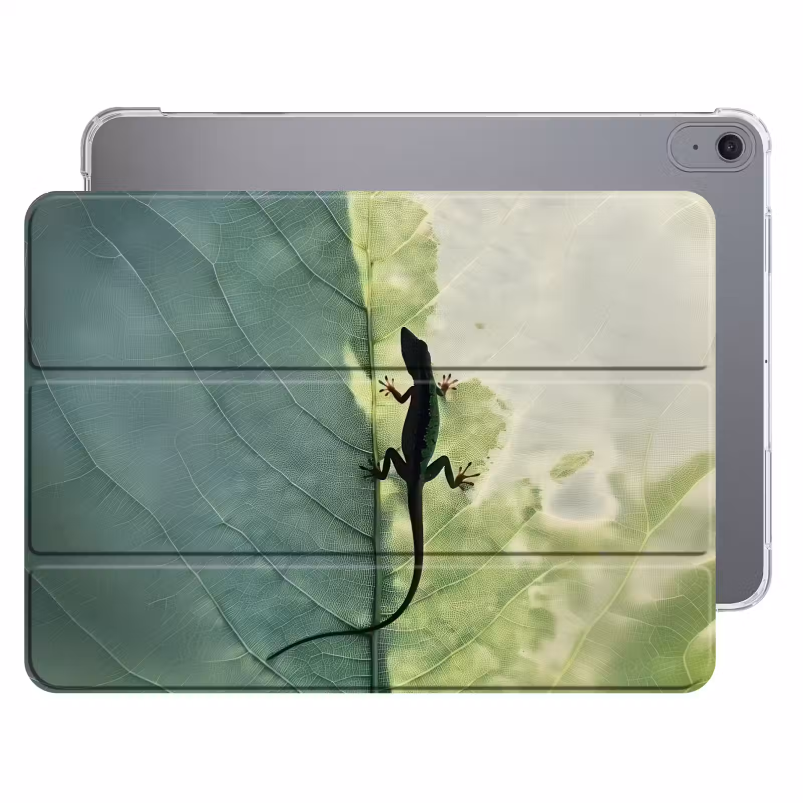 iPad hoes - Hagedis - Blad - Nerven - Groen — 1