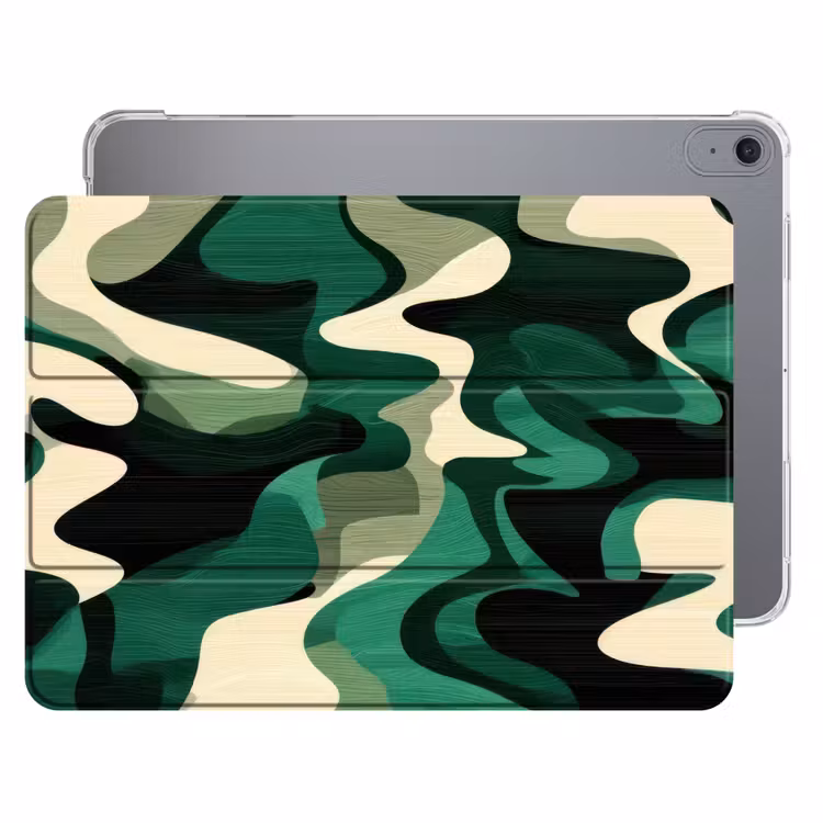 iPad hoes - Abstract - Camouflage - Groen — 1