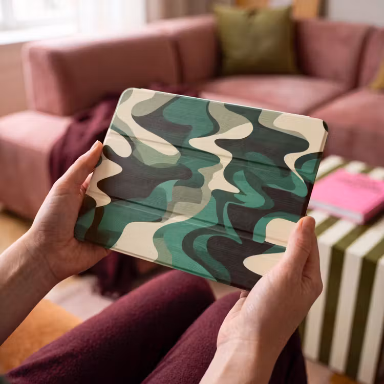 iPad hoes - Abstract - Camouflage - Groen — 4