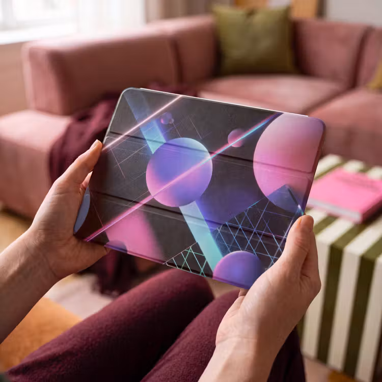 iPad hoes - Bollen - Neon - Lijnen - Roze — 4