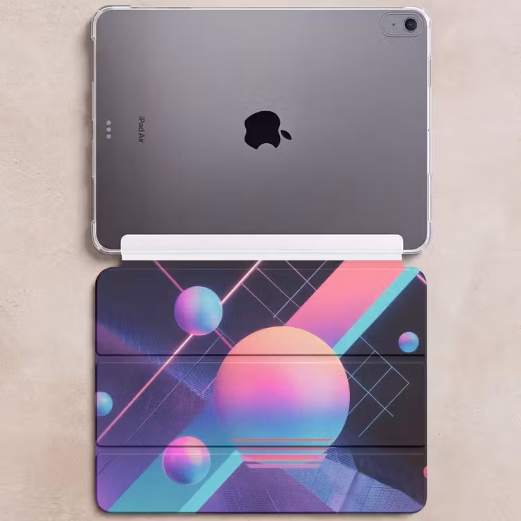 iPad hoes - Cirkels - Vlakken - Abstract - Blauw — 6