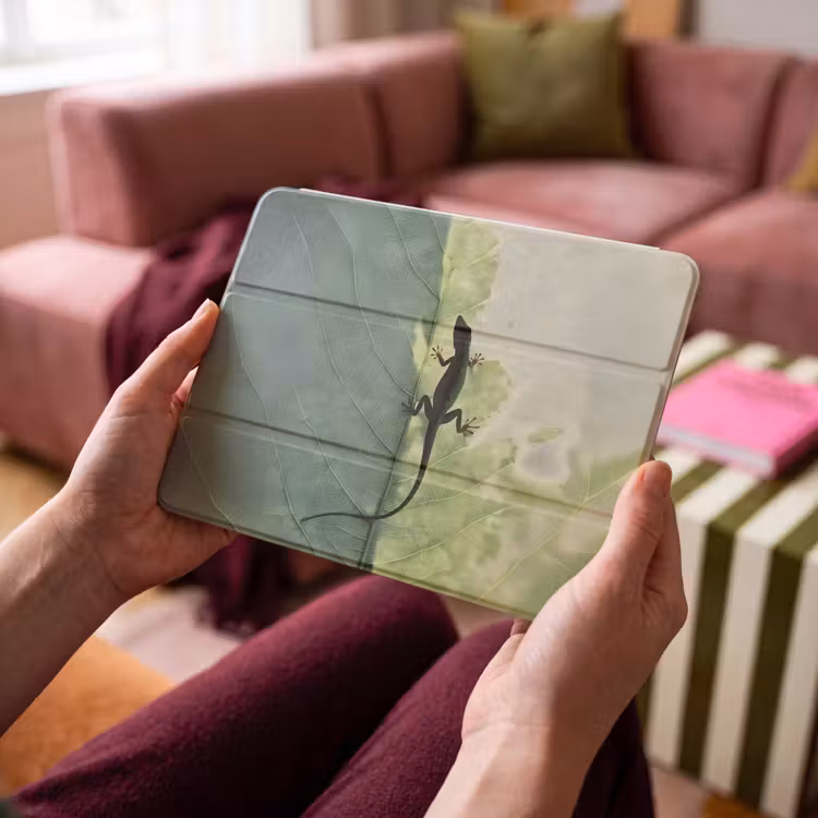 iPad hoes - Hagedis - Blad - Nerven - Groen — 4