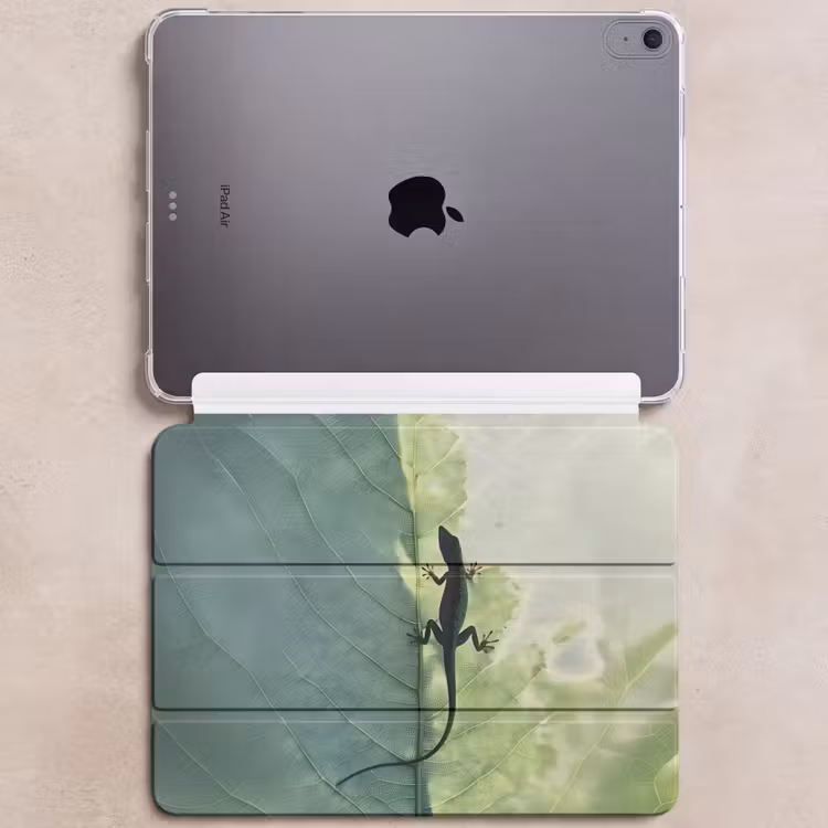 iPad hoes - Hagedis - Blad - Nerven - Groen — 6