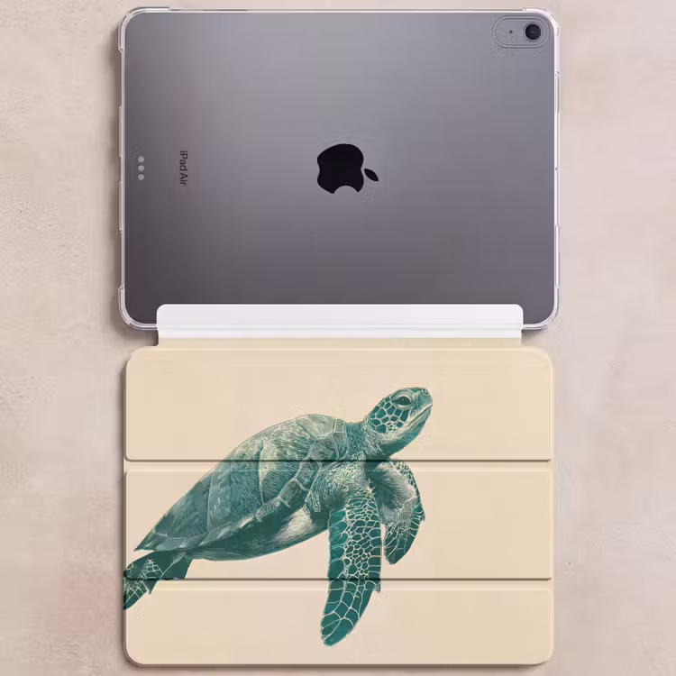 iPad hoes - Schildpad - Sierlijk - Groen - Schild — 6