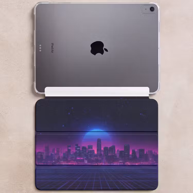iPad hoes - Skyline - Zon - Neon - Rasterpatroon — 6