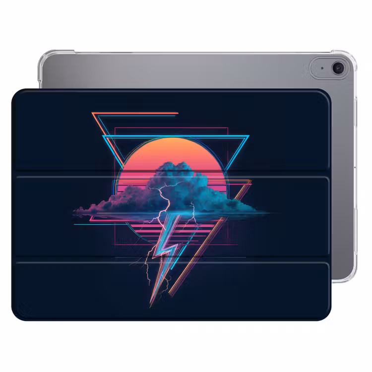 iPad hoes - Wolk - Bliksemschicht - Driehoeken - Lijnen — 1