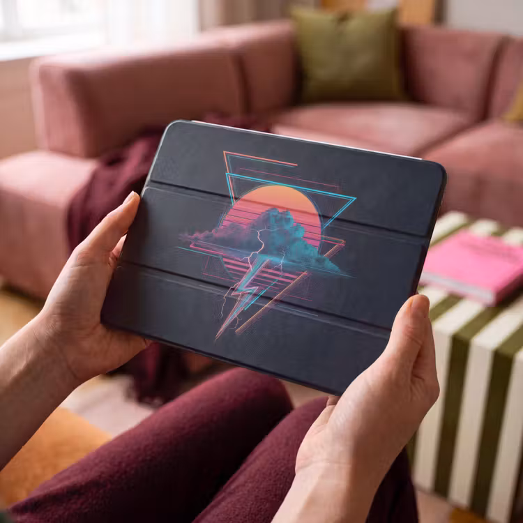 iPad hoes - Wolk - Bliksemschicht - Driehoeken - Lijnen — 4
