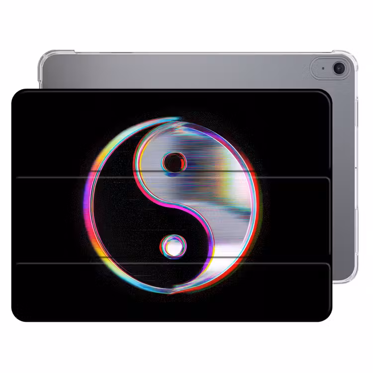 iPad hoes - Yin-Yang - Cirkel - Regenboog — 1
