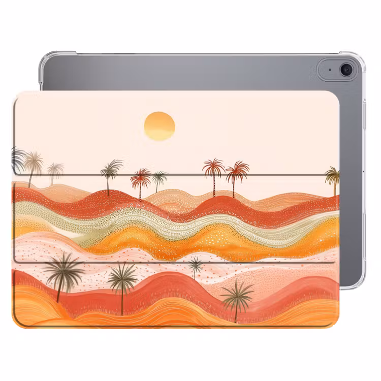iPad hoes - Abstract landschap - Palmbomen - Kleurrijk — 1