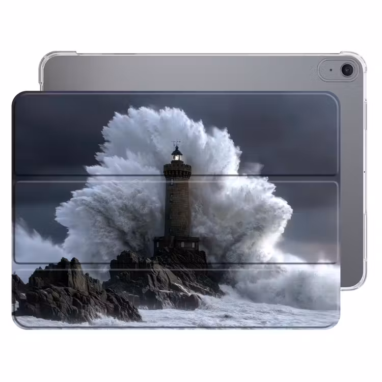 iPad hoes - Golf - Vuurtoren - Schuimend water — 1