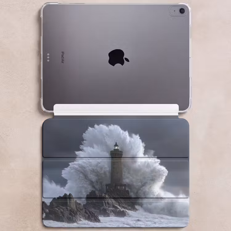 iPad hoes - Golf - Vuurtoren - Schuimend water — 6