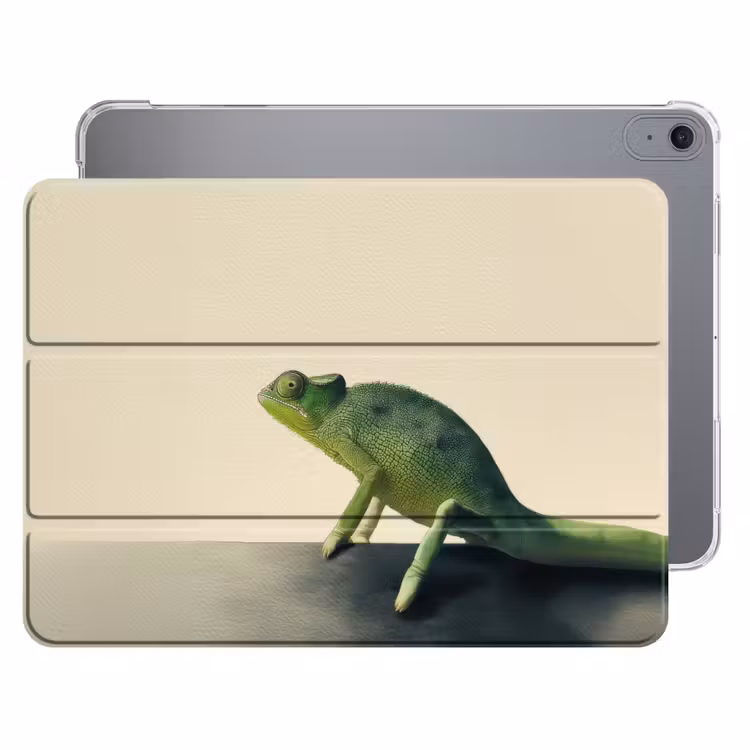 iPad hoes - Kameleon - Groen - Minimalistisch — 1