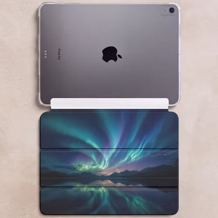 iPad hoes - Noorderlicht - Kleurrijk - Bergmeer — 6