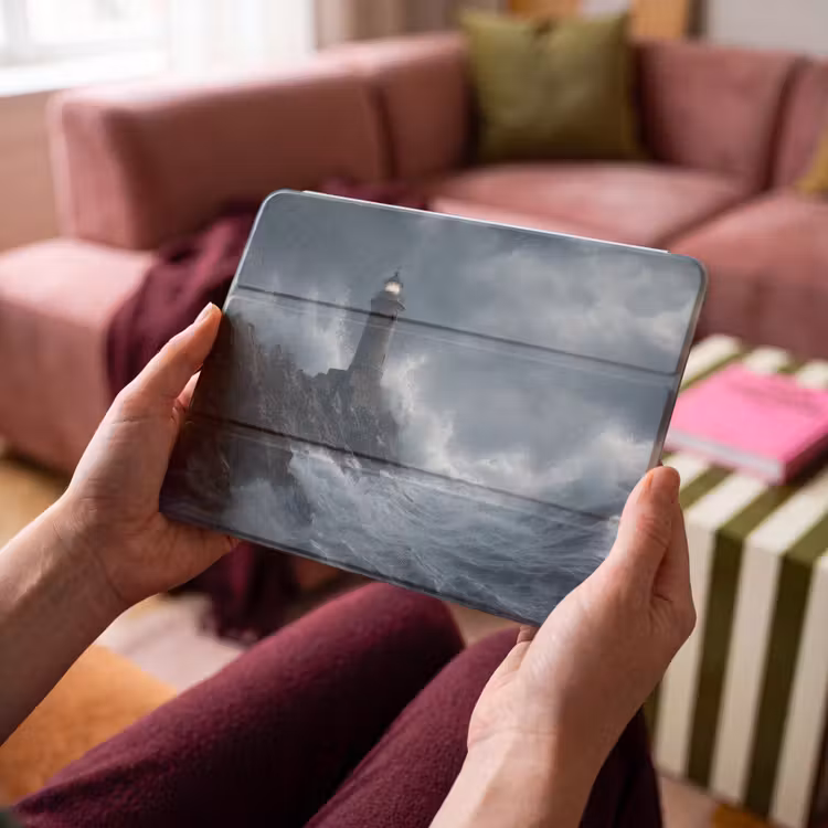 iPad hoes - Rotsen - Vuurtoren - Golven - Klliffen — 4