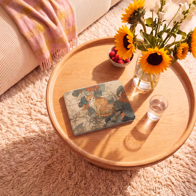 iPad hoes - Kat - Sierlijk - Bloemen — 2