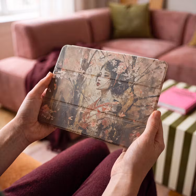 iPad hoes - Kimono - Vrouw - kersenbomen — 4