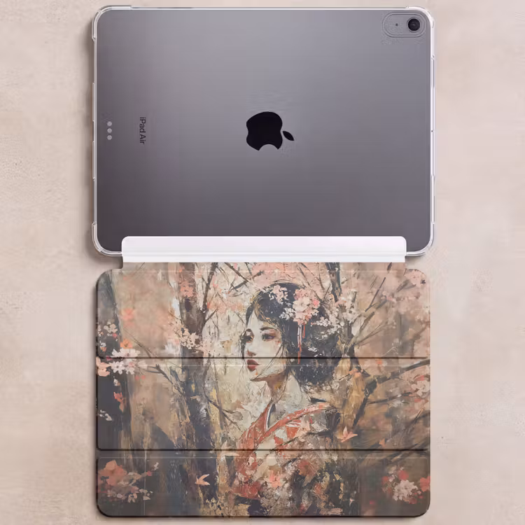 iPad hoes - Kimono - Vrouw - kersenbomen — 6