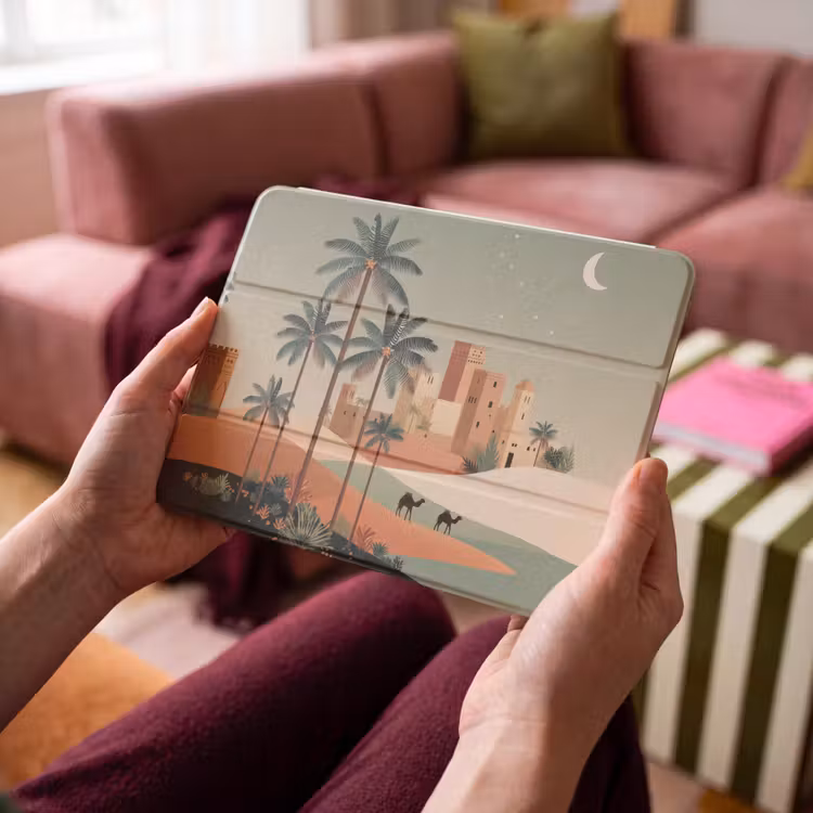 iPad hoes - Nachtlandschap - Kamelen - Sterren - zandduinden — 4