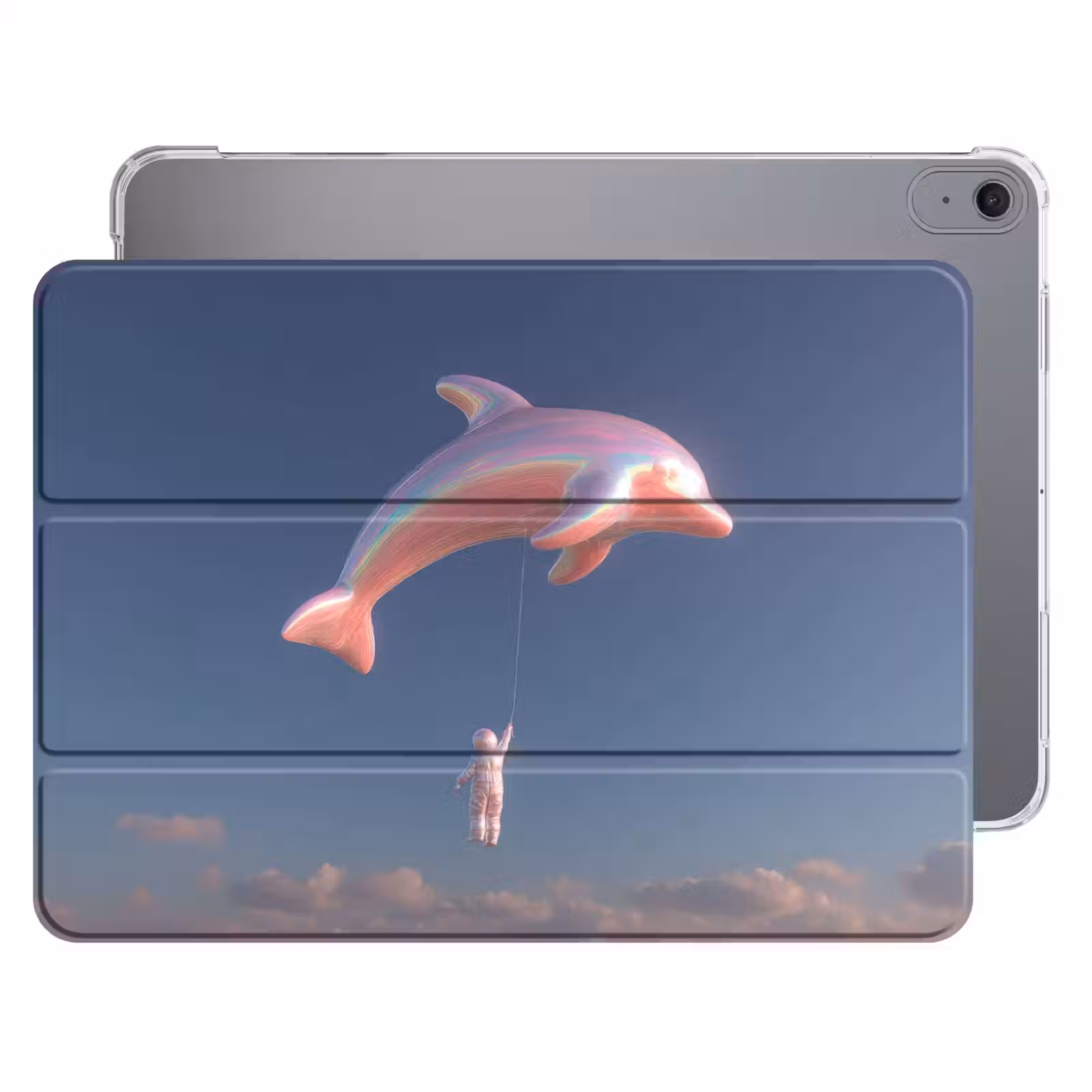iPad hoes - Dolfijn - Roze - Astronaut — 1