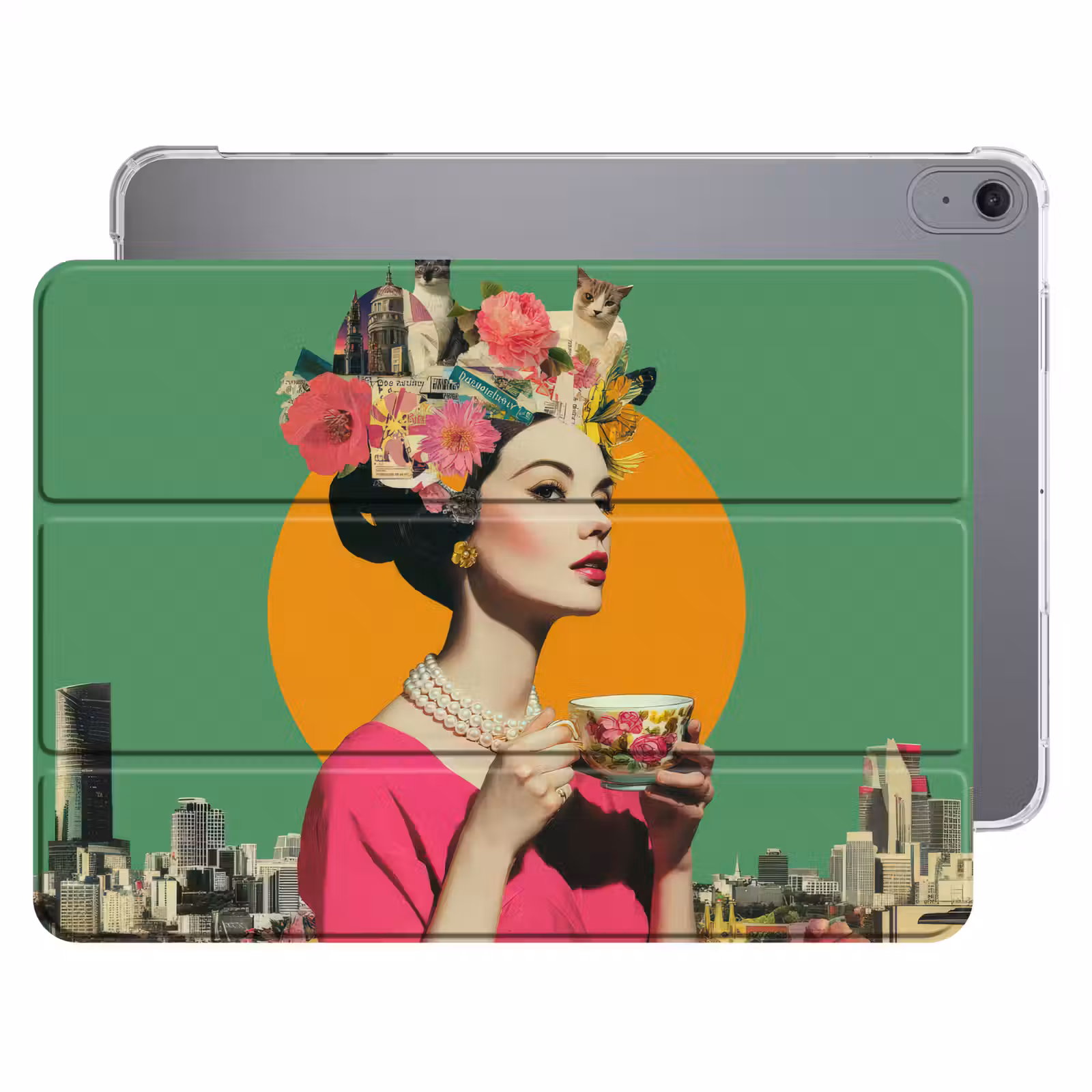 iPad hoes - Retro - Vrouw - Stad - Zon — 1