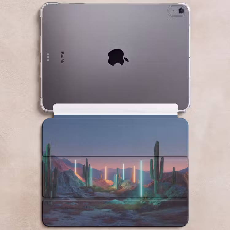 iPad hoes - Cactus - Lichtzuilen - Zonsondergang — 6