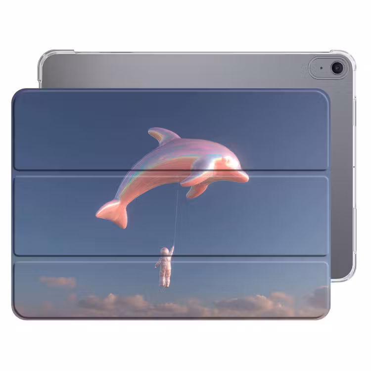 iPad hoes - Dolfijn - Roze - Astronaut — 1