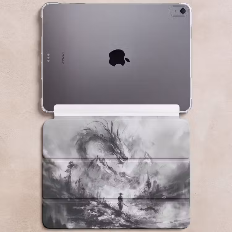 iPad hoes - Krijger - Draak - Grijs — 6