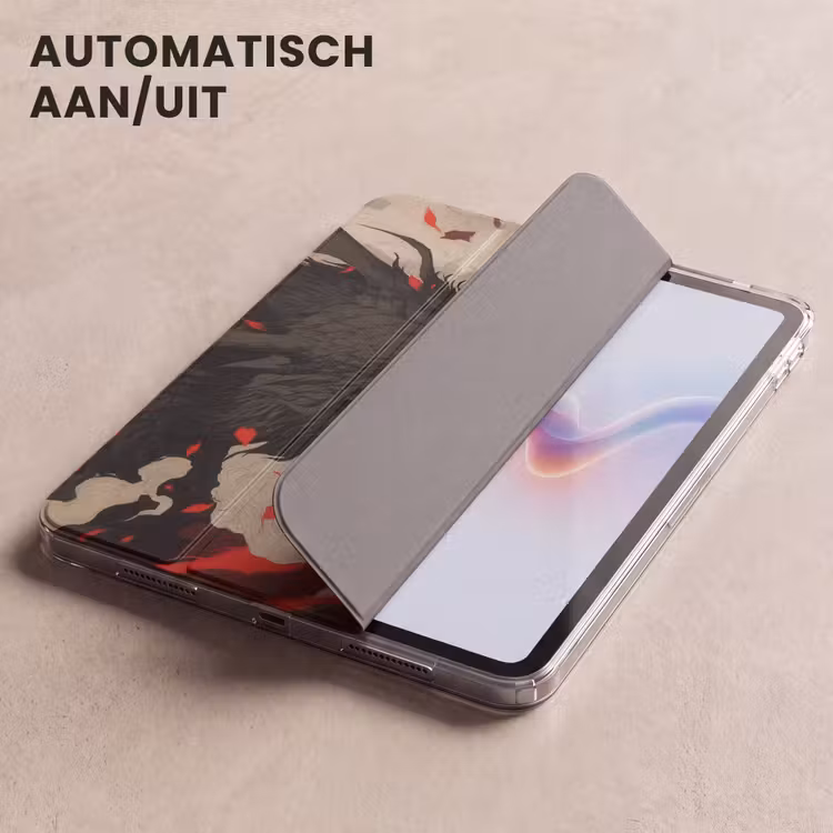 iPad hoes - Krijger - Draak - Zwart - Rood - Rook — 5