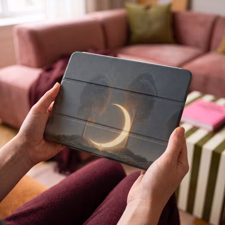 iPad hoes - Maan - Bomen - Wandeling — 4