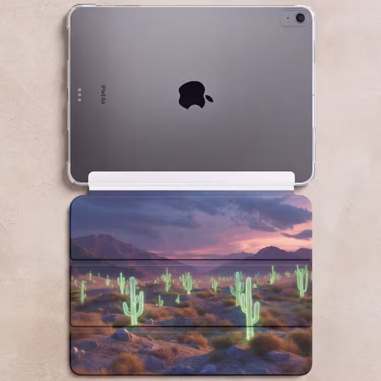 iPad hoes - Neon cactussen - Woestijn - Zonsondergang — 6