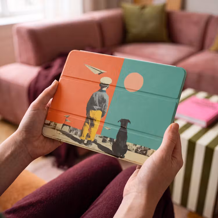 iPad hoes - Retro - Jongen - Hond - Rood - Groen — 4