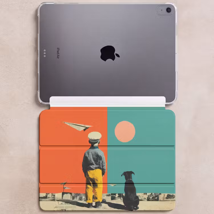 iPad hoes - Retro - Jongen - Hond - Rood - Groen — 6
