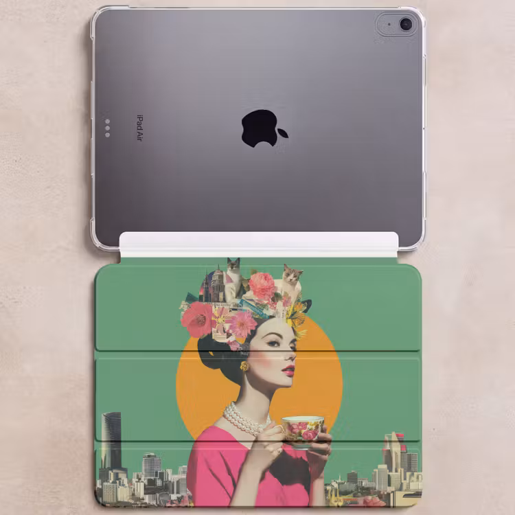 iPad hoes - Retro - Vrouw - Stad - Zon — 6