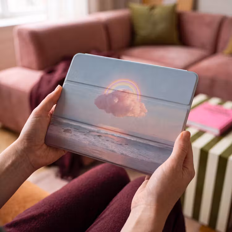 iPad hoes - Wolk - Regenboog - Zee — 4