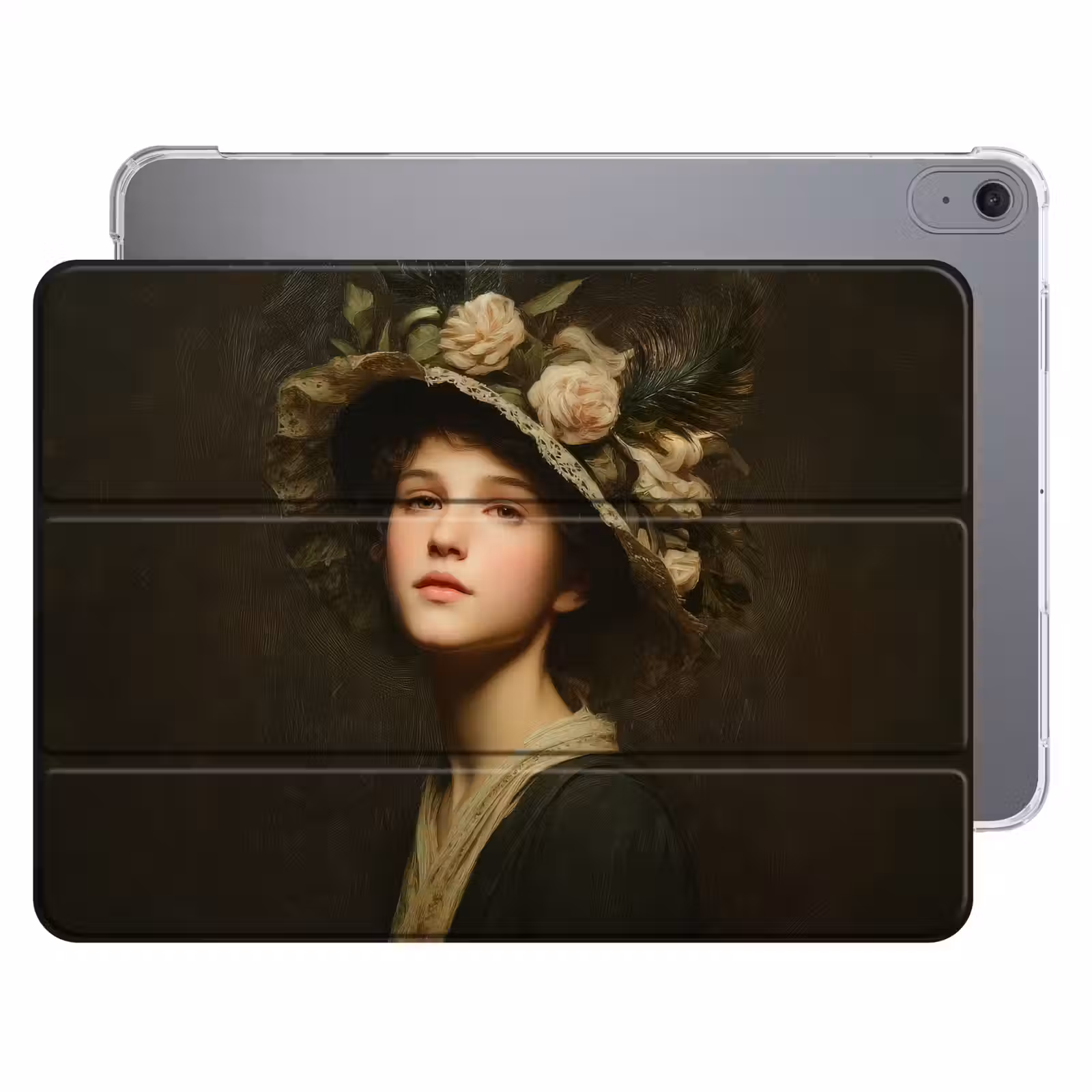 iPad hoes - Bloemenhoed - Portret - Vrouw — 1